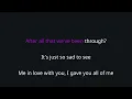 U Don't Know Me (Like U Used To) - Brandy karaoke