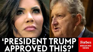 SUPERCUT Kristi Noem Gets Grilled By John Kennedy More Over TV Ad That May Have Led To Her Firing