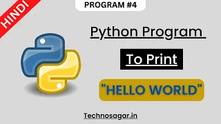 How to Print Hello World in Python Python Tutorial for Beginners