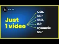 Master All Rendering Techniques in Next js with Just 1