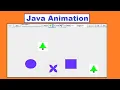 Bouncing Shapes Java - Rectangle Square Ellipse Circle QuadCircle Pixel Art