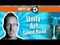 2D Unity Speed Build Artwork - 2 Sprites and Post Processing