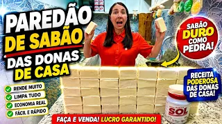 COLOQUEI GELO NA SODA SOL E NÃO ACREDITEI! O SABÃO VIROU PEDRA E FICOU BRANCO NEVE!