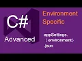 NetCore Environment Specific appSettings environment json