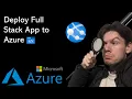 Deploy a Full Stack App React frontend Node backend to Azure Static Web Apps and Web Services