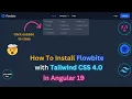How to install Flowbite with Tailwind CSS 4 0 in Angular 19 Install Angular 19 with Flowbite