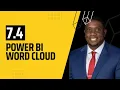 7 4 How to create a Word Cloud in Power BI Power BI Tutorial for Beginners By Carl Huff