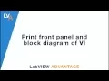 How to print Front Panel and Block Diagram of VI - LabVIEW