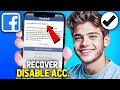How to Recover Permanently Disabled Facebook Account 2025 Disabled Facebook Account Recovery
