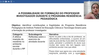 A categorização no processo de pesquisa