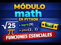 Modulo math en Python funciones esenciales