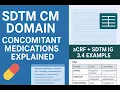 SDTM CM Domain Explained Concomitant Prior Rescue Medications with aCRF Example SDTM IG 3 4