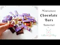 How to Make Miniature Dollhouse Chocolate Bar Free Sheet for Print