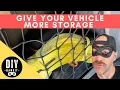 Extra Storage for Your Toyota Sienna or Minivan SUV Car How to Install a Cargo Net