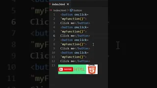 html button onclick my function learn