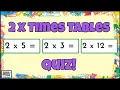 2 Times Tables Quiz Multiplication Practise for Kids