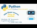 Day 4 in 100 days of python coding from skratch to pro multiple If statments logical operator