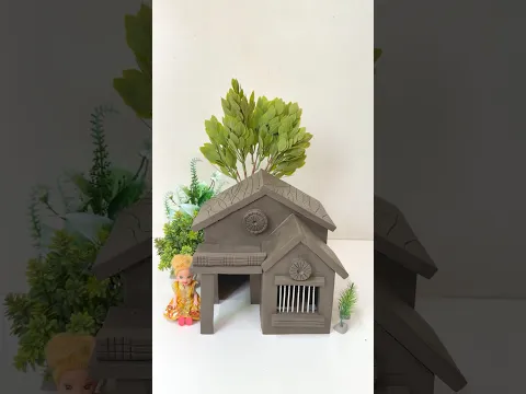 Amazing clay house 🏠|| #clayhouse #clayart #dollhouse #shorts