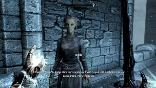 Skyrim Special Edition - First Lessons Faralda s Test Cast Mage Light Gameplay Sequence PS4 Pro
