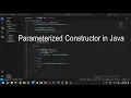 Parameterized Constructor in Java Hindi Java Programming Tutorial 2021