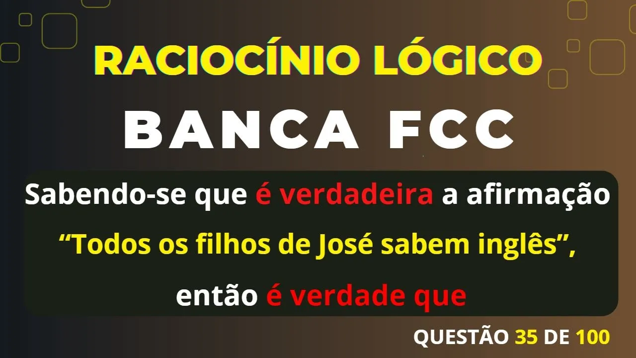 Raciocínio Lógico - Banca #FCC - Questão 35 - Diagramas lógicos, Proposições categóricas