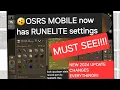 NEW OSRS UPDATE CHANGES EVERYTHING RUNELITE plug ins on mobile 2024 old school runescape