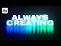 How to Create a Colorful Echo Motion Trail Text Effect - After Effects CC Animation Tutorial 2021