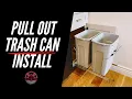 DIY Kitchen Pull Out Trash Cabinet