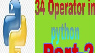 part 2 operators operators in python 35 operators in python python by NP Technologies