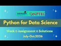 NPTEL Python for Data Science Week 0 Assignment 0 Solution July2026