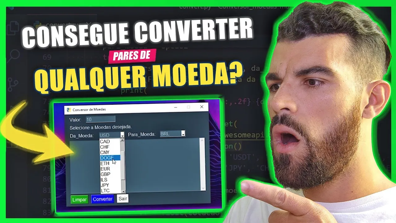 Criaram um Conversor Universal de Moedas Python!