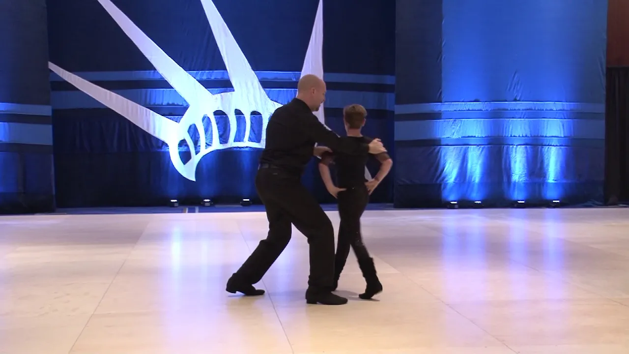 Liberty Swing 2018 Pro Am Spotlight Follower Lily Auclair with Matt Auclair