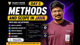 Day 5 Java Methods Scope Functions in Java Explained Java Full Stack Bootcamp
