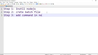 Type and run JavaScript in notepad