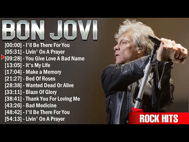 Download MP3 Bon Jovi Greatest Hits Full Album ~ Best Rock Songs Playlist Ever