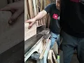 Lagu straighten the board #woodworking #skilltukangkayu #triktukangkayu