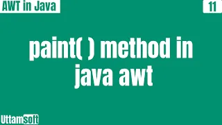paint method in java awt what is use of paint method example