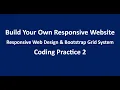 Coding Practice 2 Responsive Web Design Bootstrap Grid System HTML CSS NxtWave CCBP