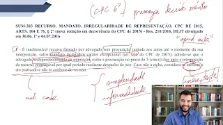 Súmula 383 TST - recurso e procuração inexistente ou irregular