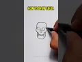 Download Lagu How to draw skull | cara menggambar tengkorak dengan mudah  #shorts #skull #drawing