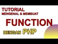 Tutorial Function dengan PHP