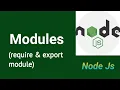 Modules require export module Part Node Js tutorial in Hindi 2021