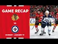 Lagu Blackhawks vs. Jets Game Highlights | 1.19.26