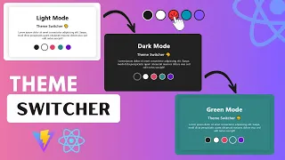 Build a Theme Switcher using React React JS Tutorial 2026