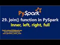 29 join function in PySpark inner left right full Joins Azure Databricks