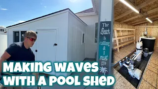 Building a Shed Over Pool Equipment 10x14 DIY Shed