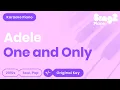 Download Lagu Adele - One And Only (Karaoke Piano)