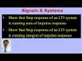 Step response of an LTI system