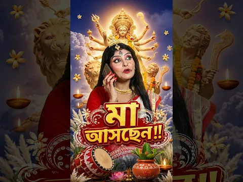 মায়ের পুজোর প্রস্তুতি শুরু 😅 ‼️ #maadurga