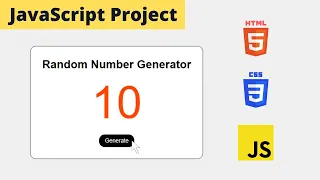 Random Number Generator App Using JavaScript JavaScript Project Tutorial
